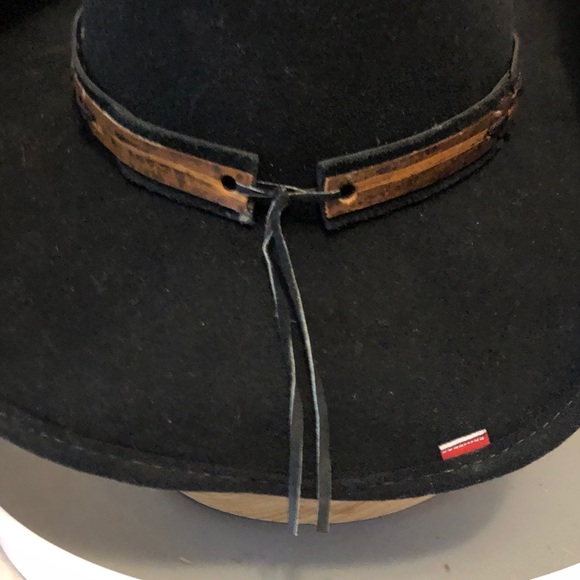 Bullhide Skynard Black Wool Felt Cowboy Hat Adult Unisex Large - Picture 4 of 10